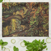 ゴッホのツタのある木の幹 キッチンタオル (折り畳み)