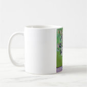 ゴッホのバラの花瓶 コーヒーマグカップ (左)