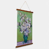 ゴッホのバラの花瓶 吊り下げ型タペストリー (傾斜あり)