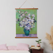 ゴッホのバラの花瓶 吊り下げ型タペストリー (寝室)