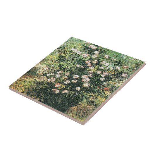 ゴッホのバラの花 タイル (側面)