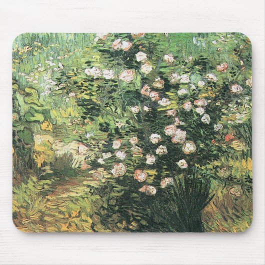 ゴッホのバラの花 マウスパッド (正面)