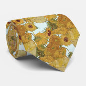 ゴッホのヒマワリのつぼの芸術 ネクタイ (ロール)