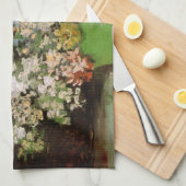 ゴッホのヒマワリの花瓶 キッチンタオル (四つ折り)