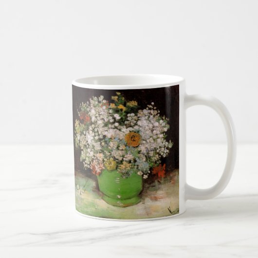 ゴッホのヒマワリの花瓶 コーヒーマグカップ (右)