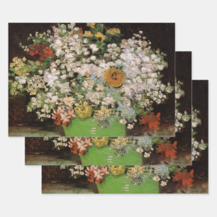 ゴッホのヒマワリの花瓶 ラッピングペーパーシート