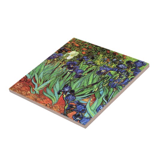 ゴッホのファインアートの陶磁器の写真のタイルによるアイリス タイル (側面)