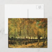 ゴッホのポプラの道 ポストカード (正面/裏面)