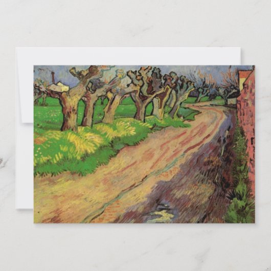 ゴッホのポラード・ウィロー 招待状 (正面)