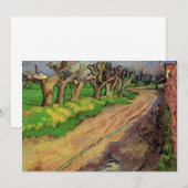 ゴッホのポラード・ウィロー 招待状 (正面/裏面)