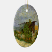 ゴッホのモンマルトルの小径とひまわり セラミックオーナメント (右)