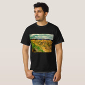 ゴッホのヤグルマギクの咲く麦畑 Tシャツ (正面フル)