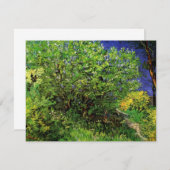 ゴッホのライラック、ヴィンテージガーデンフラワー (正面/裏面)