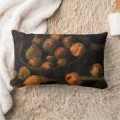 ゴッホのリンゴの籠 ランバークッション (ブランケット)