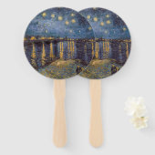 『ゴッホのル・ローヌ河の星降る夜』 ハンドファン (正面&裏面)