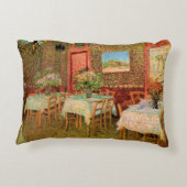 ゴッホのレストラン内部 アクセントクッション (裏面)