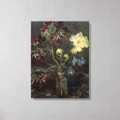 ゴッホのワスレナグサと芍薬の花瓶 キャンバスプリント (正面)