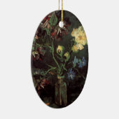 ゴッホのワスレナグサと芍薬の花瓶 セラミックオーナメント (右)