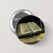 ゴッホのヴィンテージの古い絵画の芸術の芸術家 缶バッジ (正面&裏面)