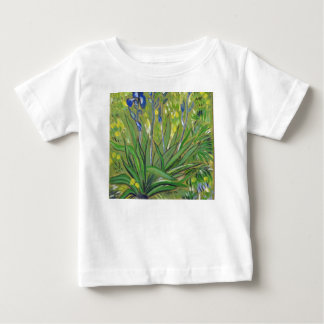 ゴッホの作品「アイリス」アクリル画複製 ベビーTシャツ