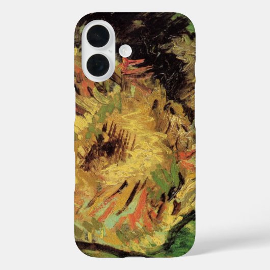 ゴッホの切り取られたひまわり2本 Case-Mate iPhoneケース (裏面)