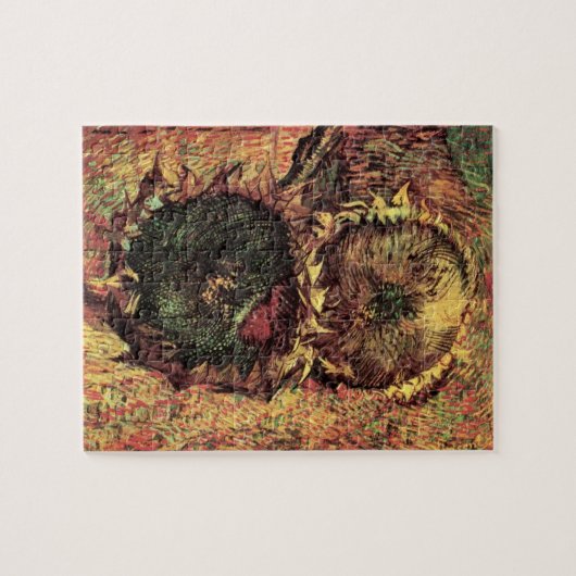 ゴッホの切り取られた2本のひまわり ジグソーパズル (横)