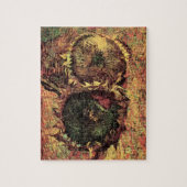 ゴッホの切り取られた2本のひまわり ジグソーパズル (縦)