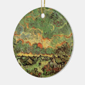 ゴッホの別荘とシベレス　北を偲ぶ セラミックオーナメント (左)