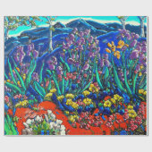 ゴッホの包装紙のアイリス ラッピングペーパー (フラット)