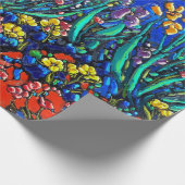 ゴッホの包装紙のアイリス ラッピングペーパー (角)