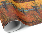 ゴッホの夕焼けの柳 ラッピングペーパー (ロールコーナー)