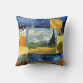 ゴッホの夢の絵画芸術の枕 クッション (裏面)