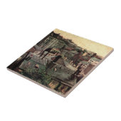 ゴッホの家の屋根と裏側 タイル (側面)