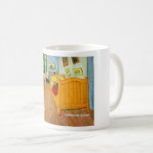 ゴッホの寝室(加えられる芸術家の猫) コーヒーマグカップ (正面右)