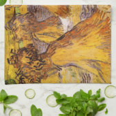 ゴッホの小麦の束 キッチンタオル (折り畳み)