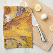 ゴッホの小麦の束 キッチンタオル (四つ折り)