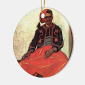 ゴッホの座るズアヴェ、ヴィンテージ印象派アート セラミックオーナメント (左)