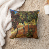 ゴッホの庭の木、セントポール病院 クッション (ブランケット)