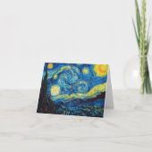 ゴッホの星明かりの夜メッセージカード カード (正面)