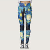 ゴッホの星明かりの夜 レギンス (正面)