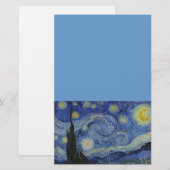 ゴッホの星明かりの夜 便箋 (正面/裏面)