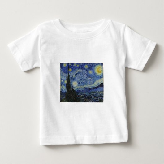 ゴッホの星月夜 ベビーTシャツ (正面)