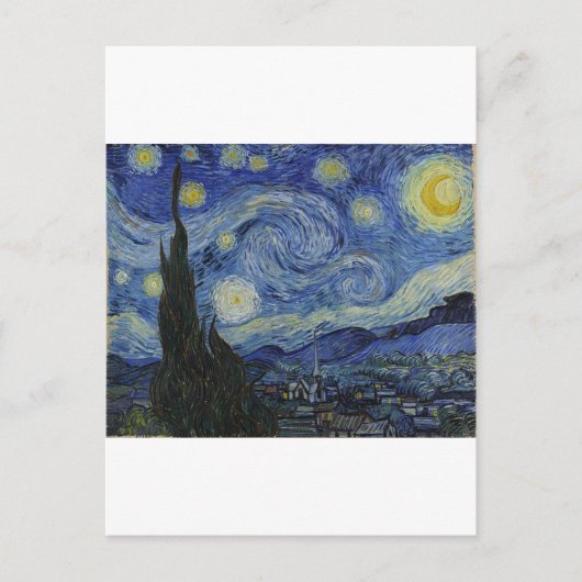 ゴッホの星月夜 ポストカード (正面)