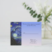 ゴッホの星空の結婚承諾カード ポストカード (スタンド正面)