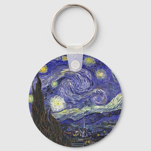 ゴッホの星空 キーホルダー (正面)