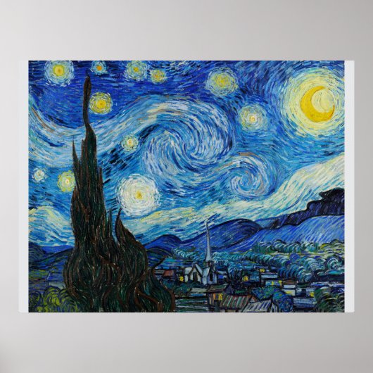 ゴッホの星空 ポスター (正面)