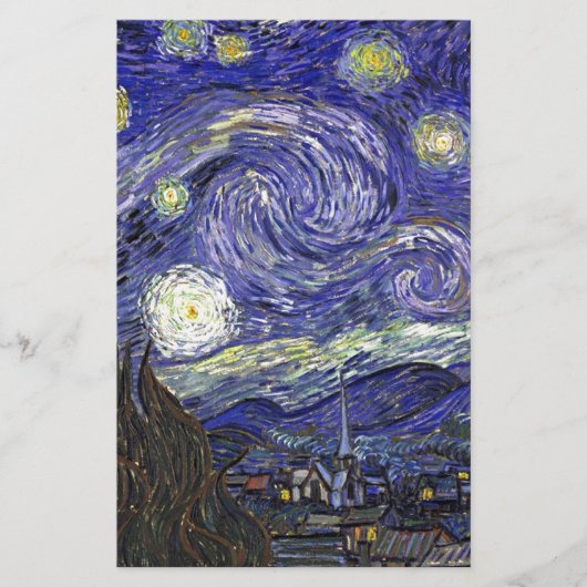 ゴッホの星空 便箋 (正面)