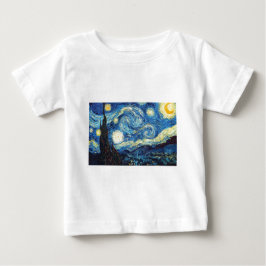 ゴッホの星空　平和 愛 運命 ベビーTシャツ
