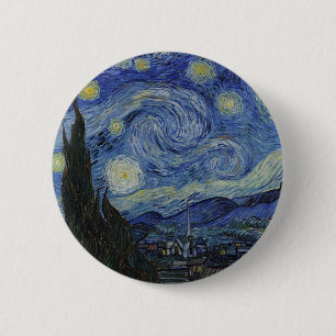 ゴッホの星空 缶バッジ