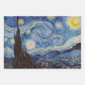 ゴッホの星空 青い傑作 ラッピングペーパーシート (正面2)